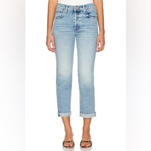 MOTHER Scrapper Cuff Ankle Fray in Sneak Peak